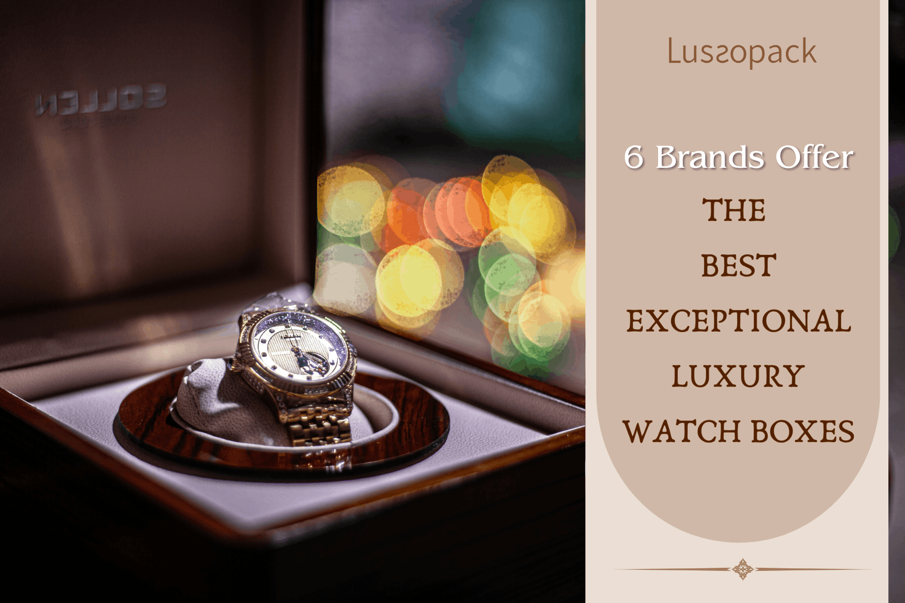 luxury watch box manufacturer
