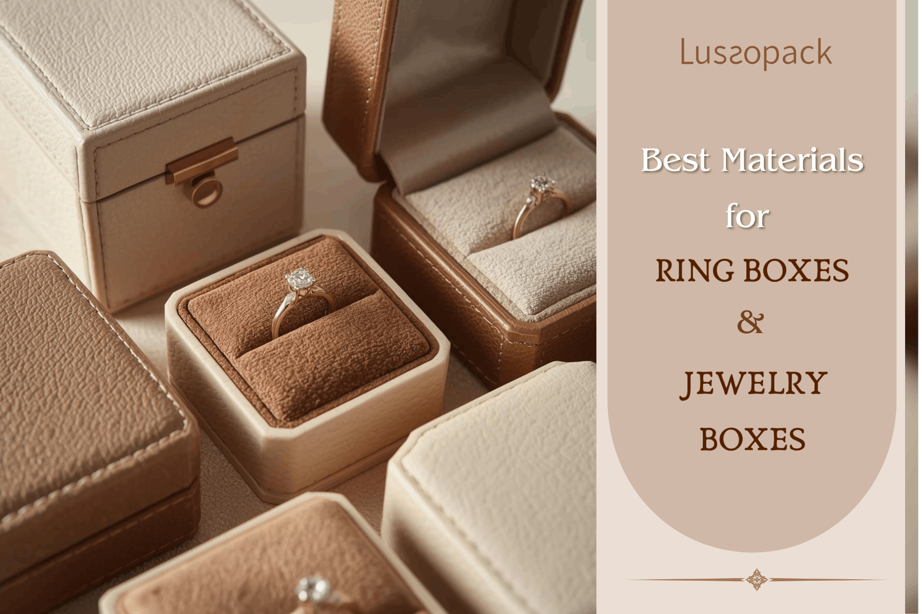 Best Materials for Ring Boxes and Jewelry Boxes