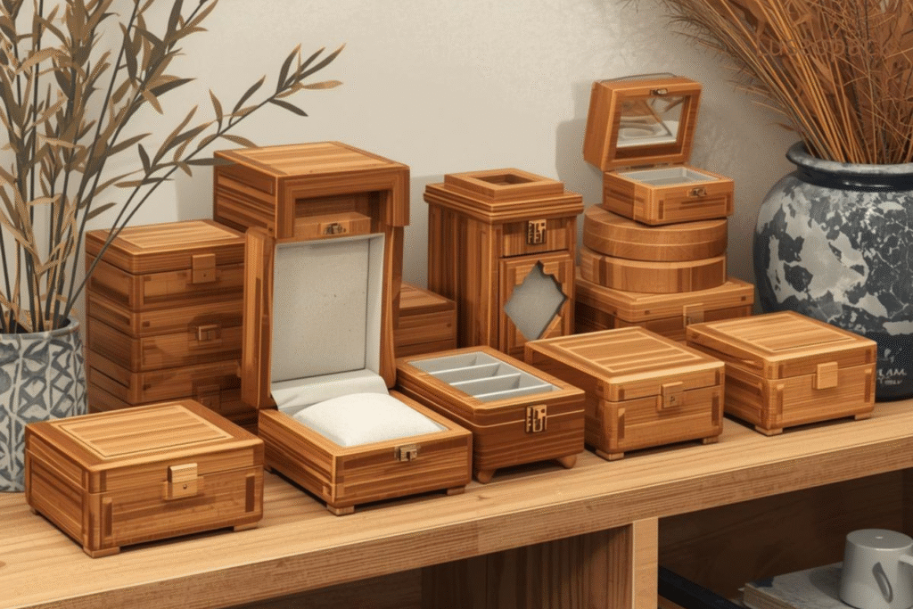Custom wooden watch boxes for luxury watch packaging by Lussopack