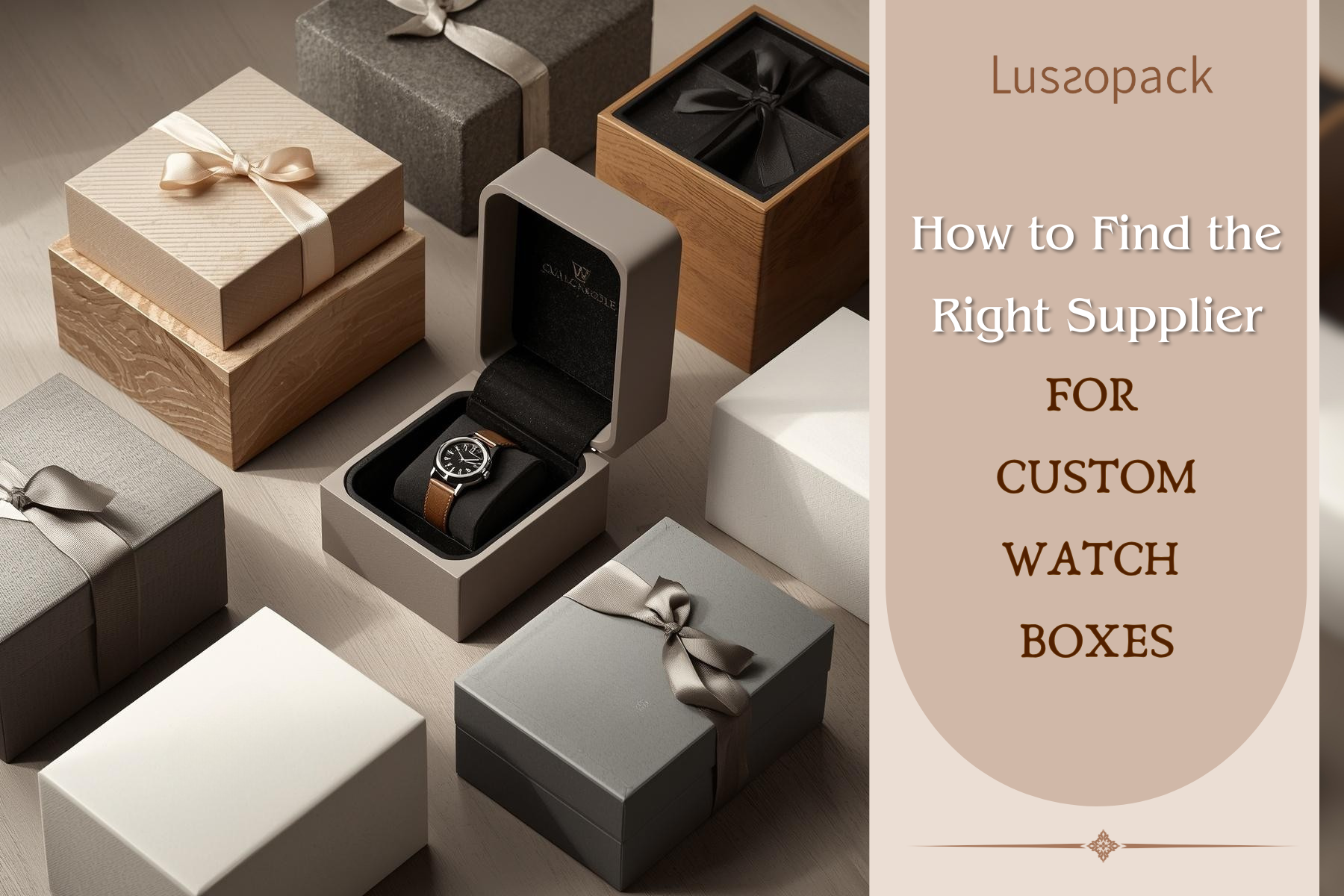 How to Find the Right Supplier for Custom Watch Boxes
