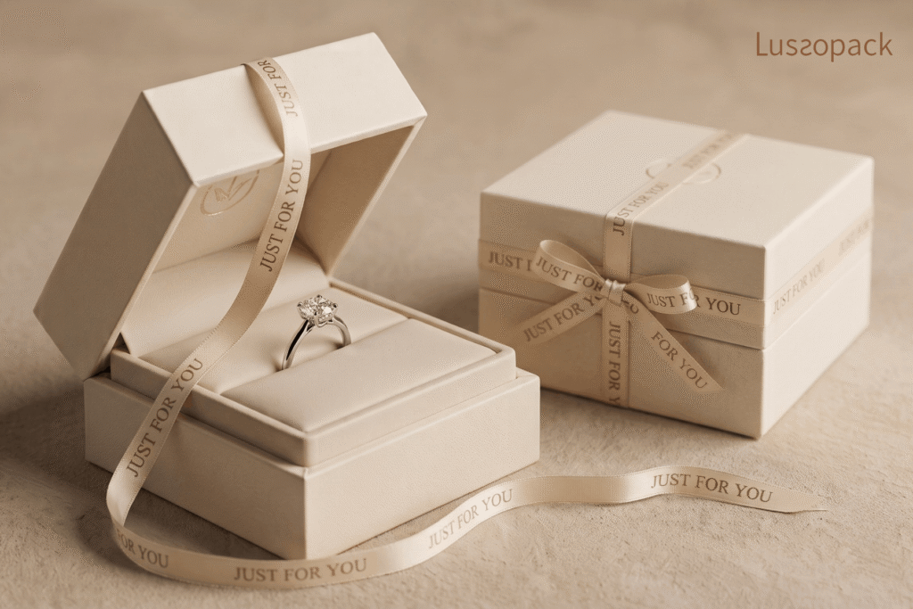 Ring Box with Ribbon Pull