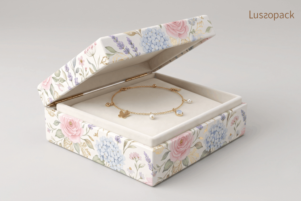 Floral Pattern Bracelet Box