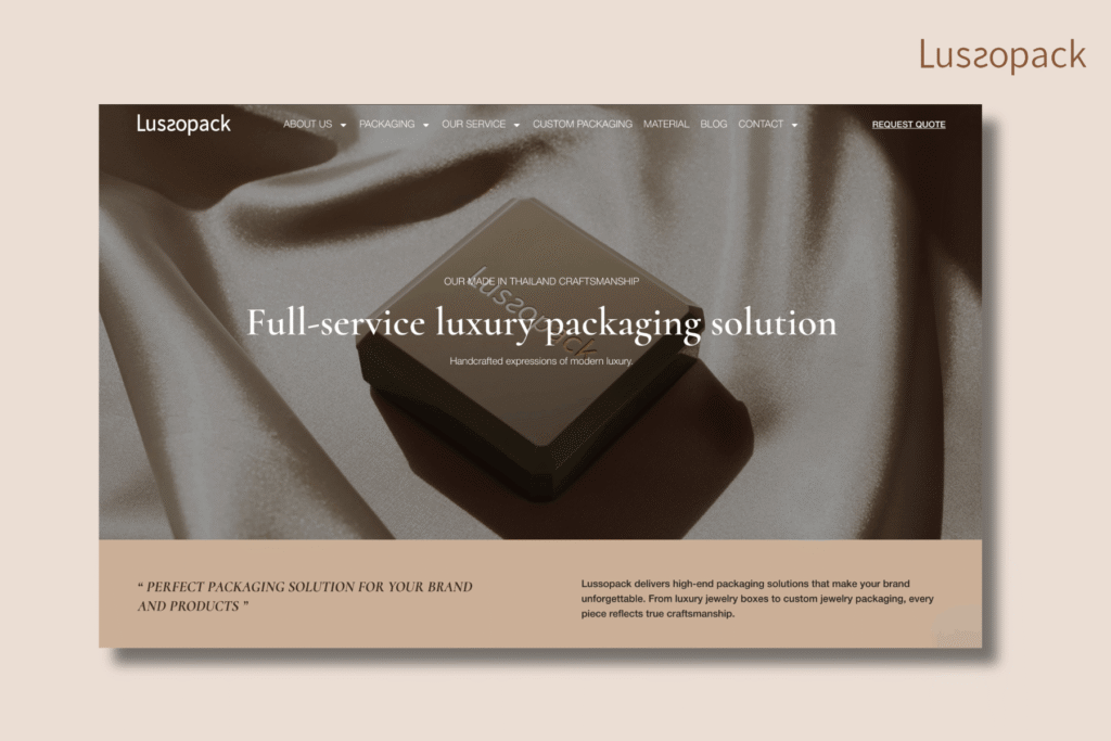 Lussopack specializes in premium custom jewelry and watch packaging for luxury brands