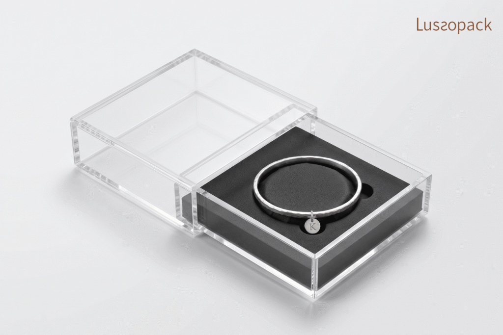 Transparent Acrylic Bracelet Box
