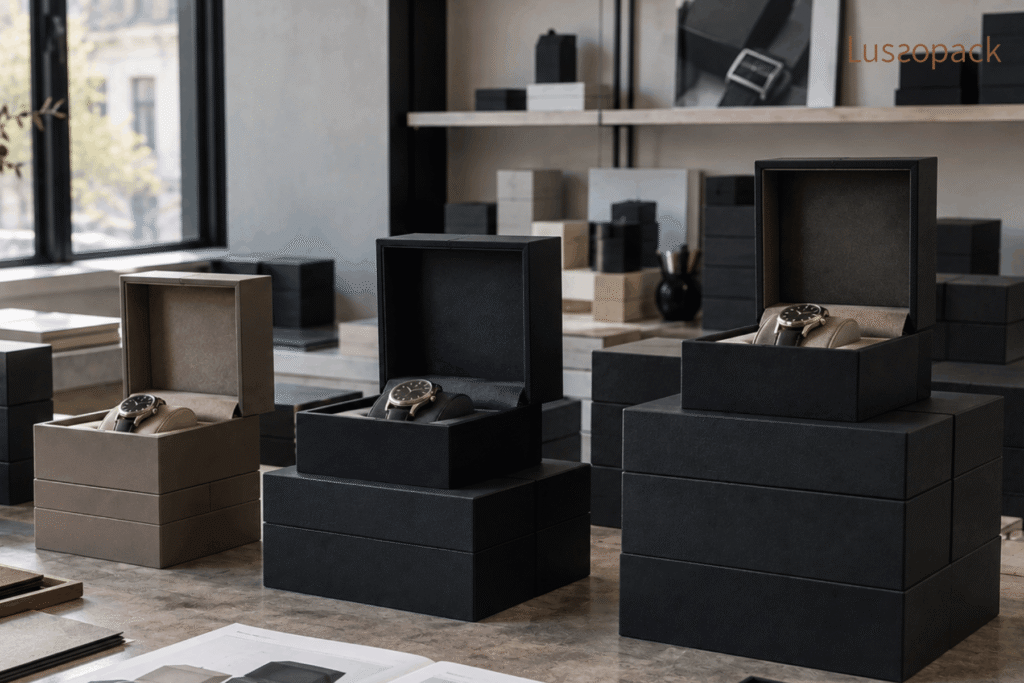 Luxury watch box options evaluated across multiple wholesale pricing tiers